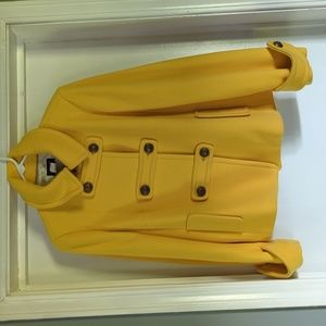 Vintage Yellow JCrew Wool Jacket Size 6 Women's Warm, Dressy, Mustard